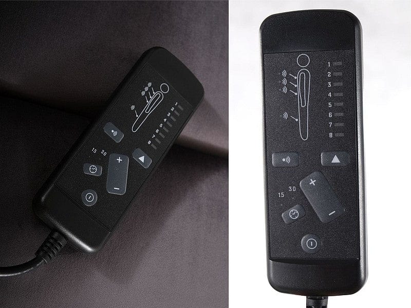 Signal Fotoliu Recliner cu mecanism electric si functie masaj, tapitat cu stofa, Page M Velvet Gri, l64xA88xH102 cm