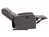 Fotoliu Recliner cu mecanism electric si port USB, tapitat cu stofa, Page Velvet Gri, l64xA88xH102 cm (1)