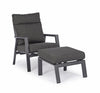 Fotoliu Recliner pentru gradina / terasa, din aluminiu, cu perne detasabile, Kledi Antracit, l72xA81xH98 cm (12)