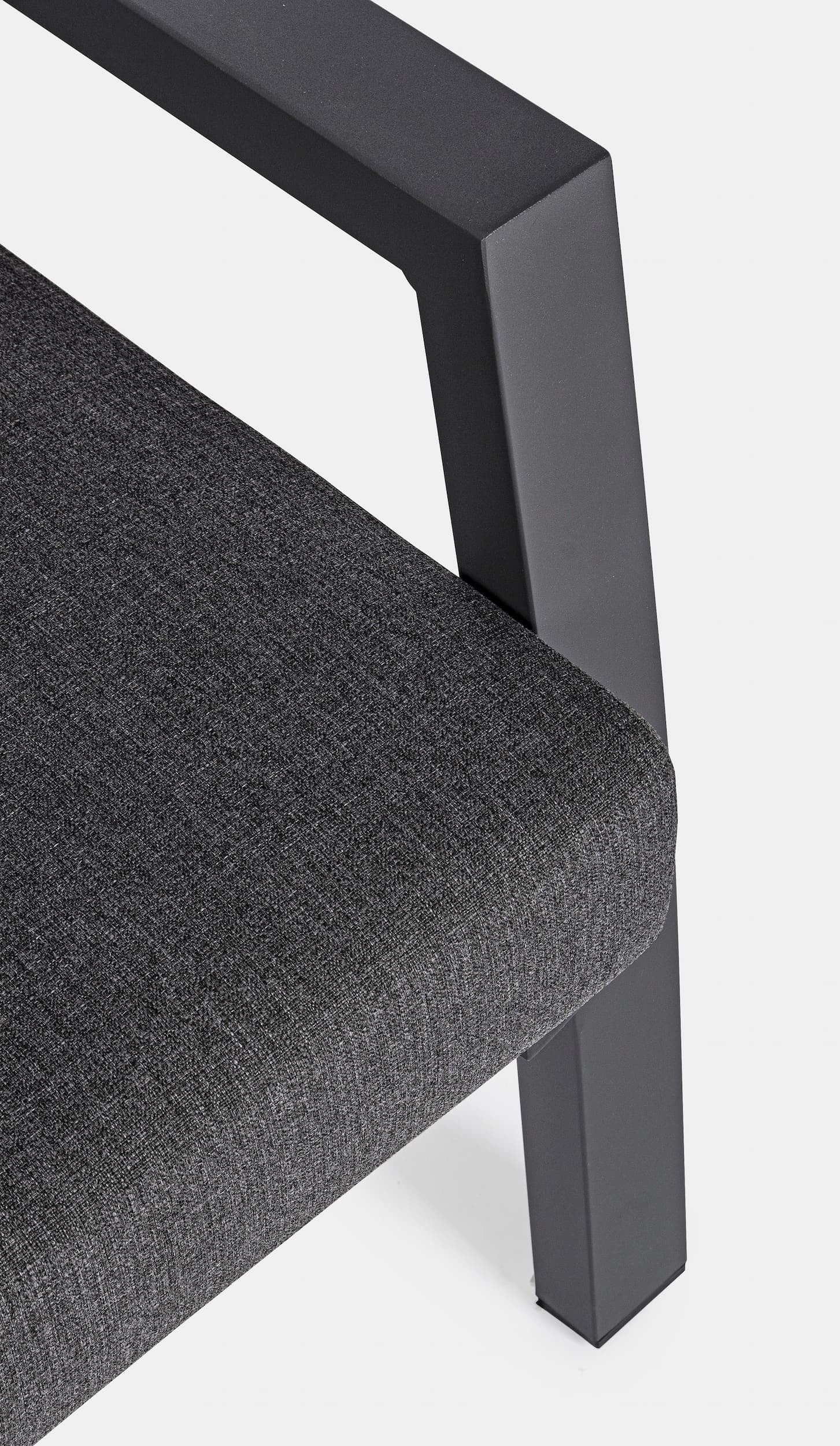 Fotoliu Recliner pentru gradina / terasa, din aluminiu, cu perne detasabile, Kledi Antracit, l72xA81xH98 cm (14)