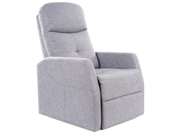 Signal Fotoliu Recliner tapitat cu stofa, Arezo Gri, l63xA76xH100 cm
