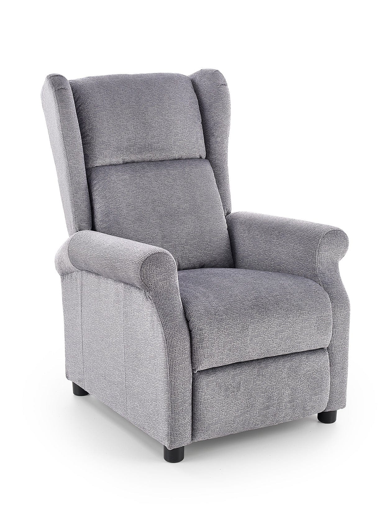 Fotoliu Recliner tapitat cu stofa si functie masaj, Agatha-M Gri, l75xA92xH107 cm (1)