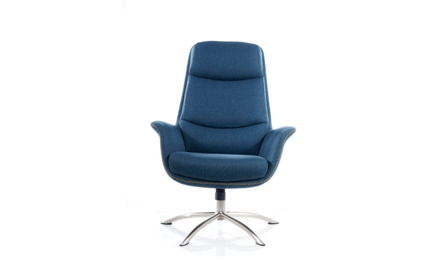 Fotoliu Relaxare tapitat cu stofa + Taburet Rahela Teal, l75xA80xH104 cm (3)