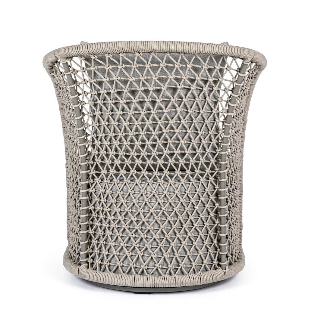 Fotoliu rotativ pentru gradina / terasa, din aluminiu tapitat cu stofa, Cuyen Bej, l77xA81xH92 cm (7)