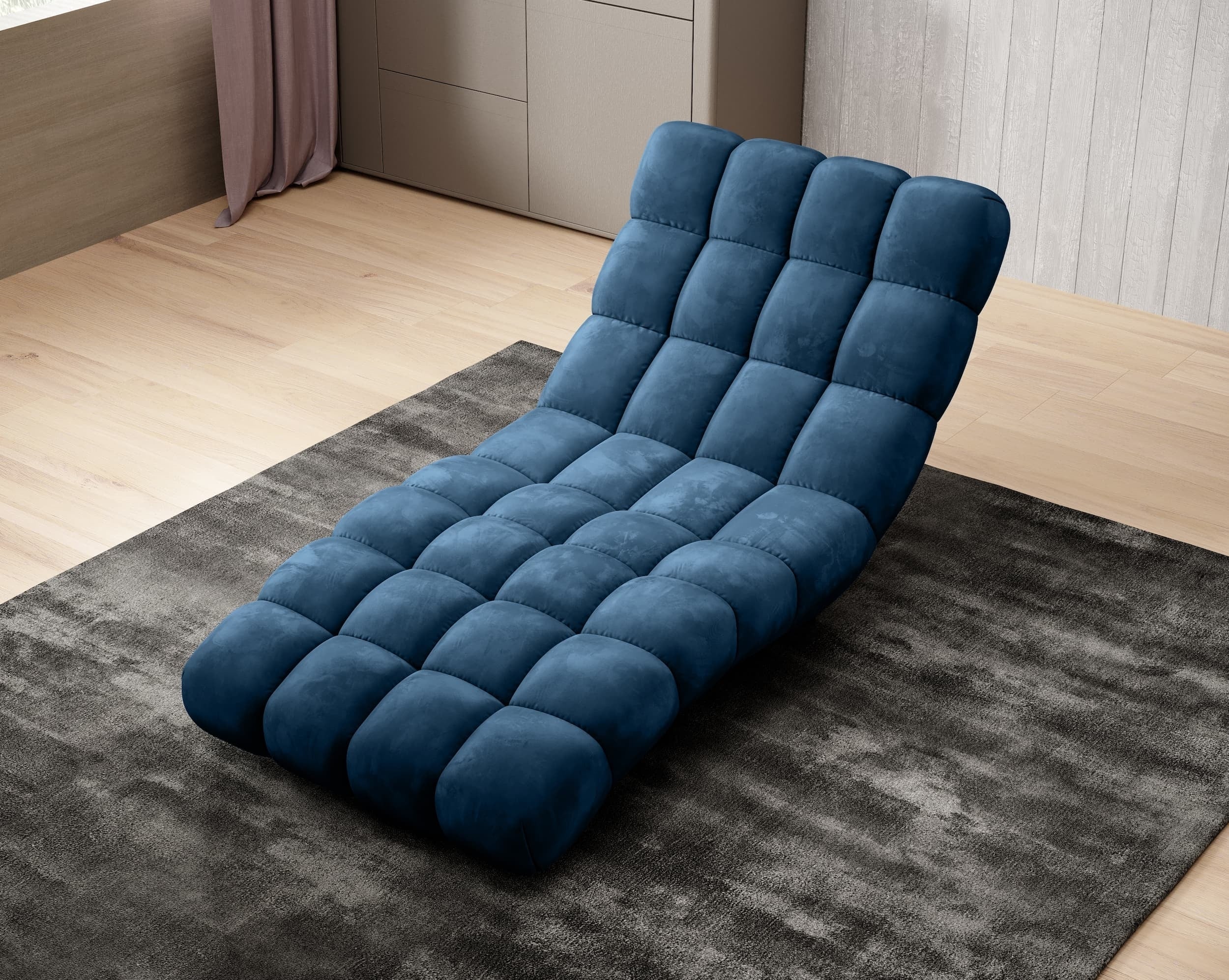 Wersal Fotoliu sezlong relaxare, tapitat, cu mecanism electric Relax, Gatiola 80, l80xA166xH87 cm