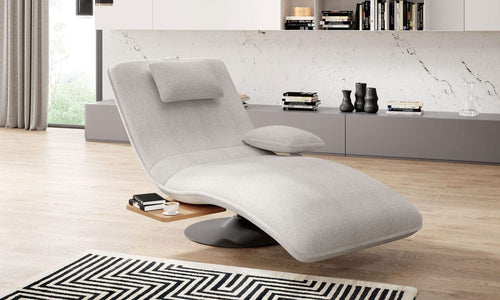 Wersal Fotoliu sezlong relaxare, tapitat, Eveline, l78xA163xH86 cm