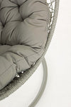 Fotoliu suspendat pentru gradina / terasa din fibre sintetice si metal, Amirantes Gri, l104xA73xH198 cm (6)