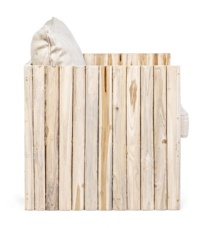 Fotoliu fix din lemn si perne detasabile tapitate cu stofa, Mahel Natural, l70xA65xH60 cm (4)