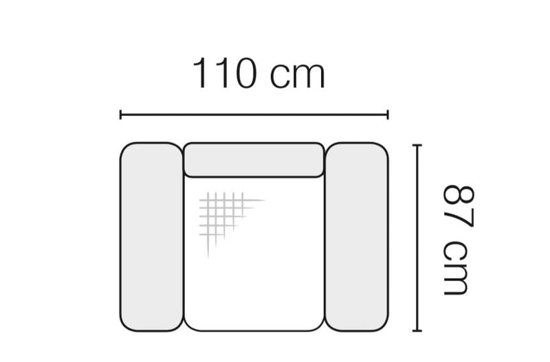 Fotoliu fix tapitat Amicus, l110xA87xH90 cm (2)