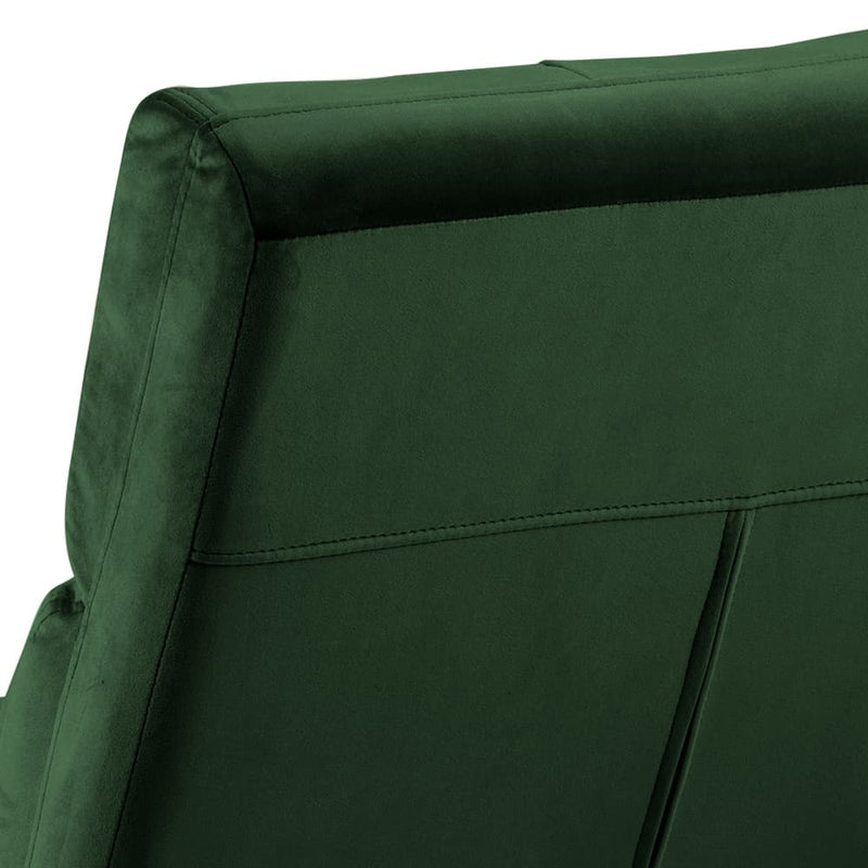 Fotoliu fix tapitat cu stofa si picioare metalice Alba Velvet Verde, l62xA86xH90 cm (6)
