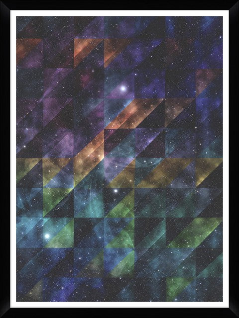 Tablou 4 piese Framed Art Galaxy Triangles (3)