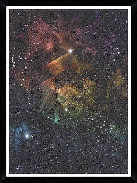 Tablou 4 piese Framed Art Galaxy Triangles (2)