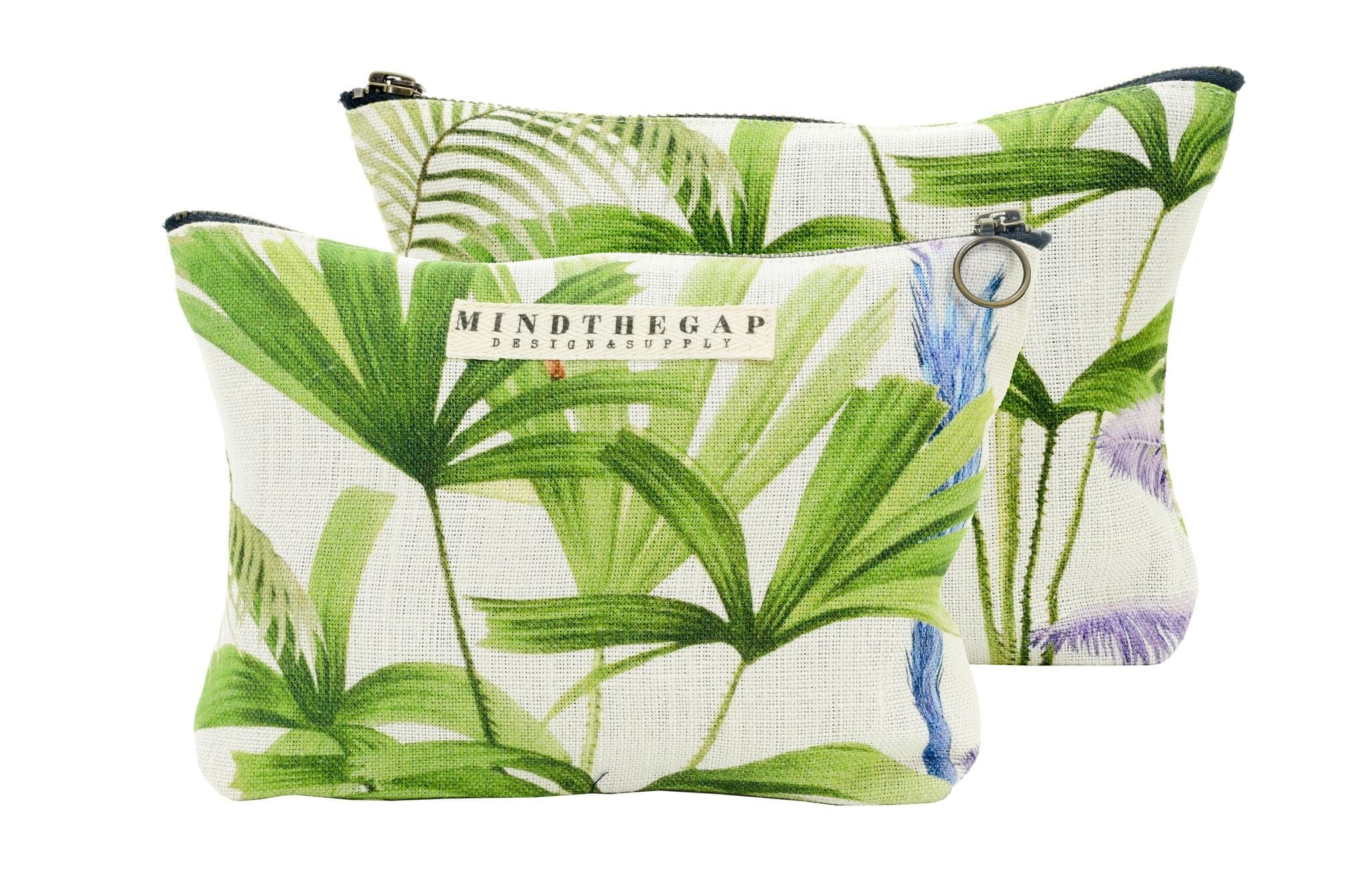 Geanta de cosmetice Palmeras Green / White, l23xA4xH15,5 cm