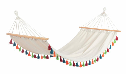 Hamac din bumbac si poliester, Paint Ivoir / Multicolor, L200xl100 cm