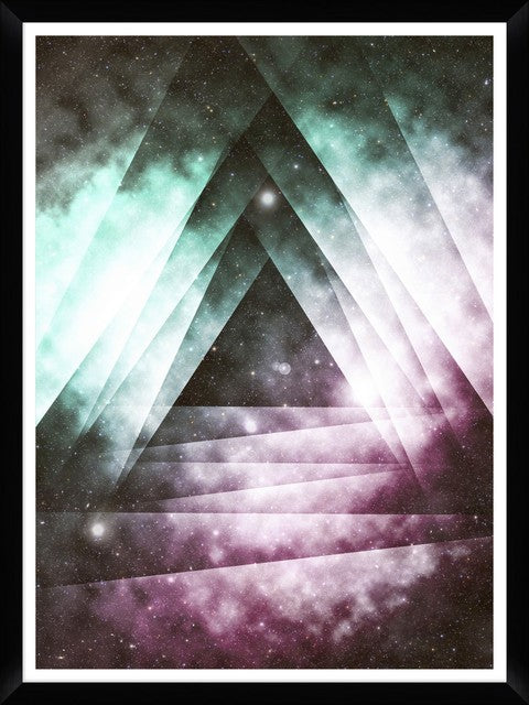 Tablou 4 piese Framed Art Galaxy Triangles (5)