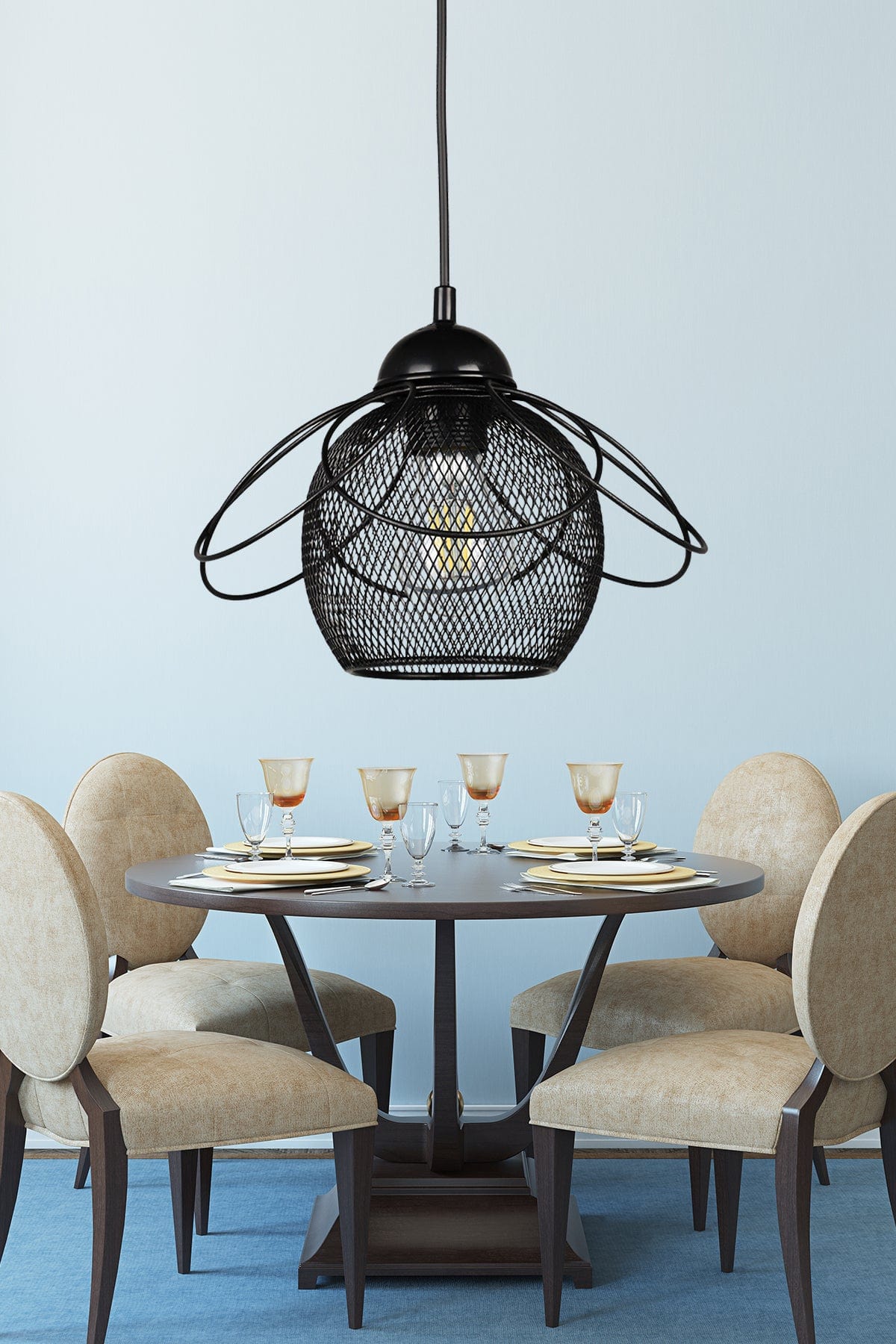 Lustra Ares Negru (1)