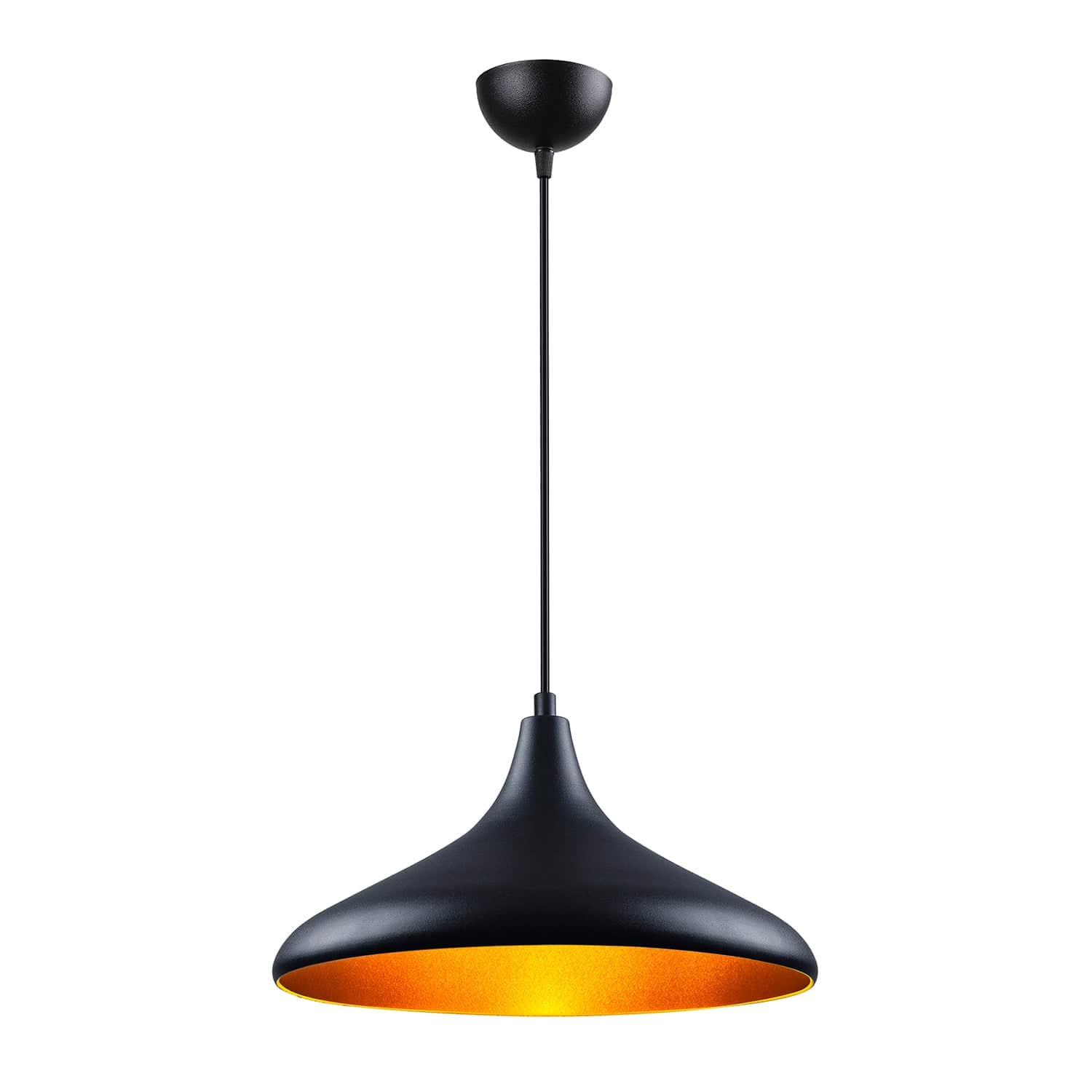 Lustra Atelier Negru / Auriu