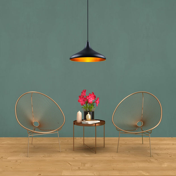 Lustra Atelier Negru / Auriu (3)