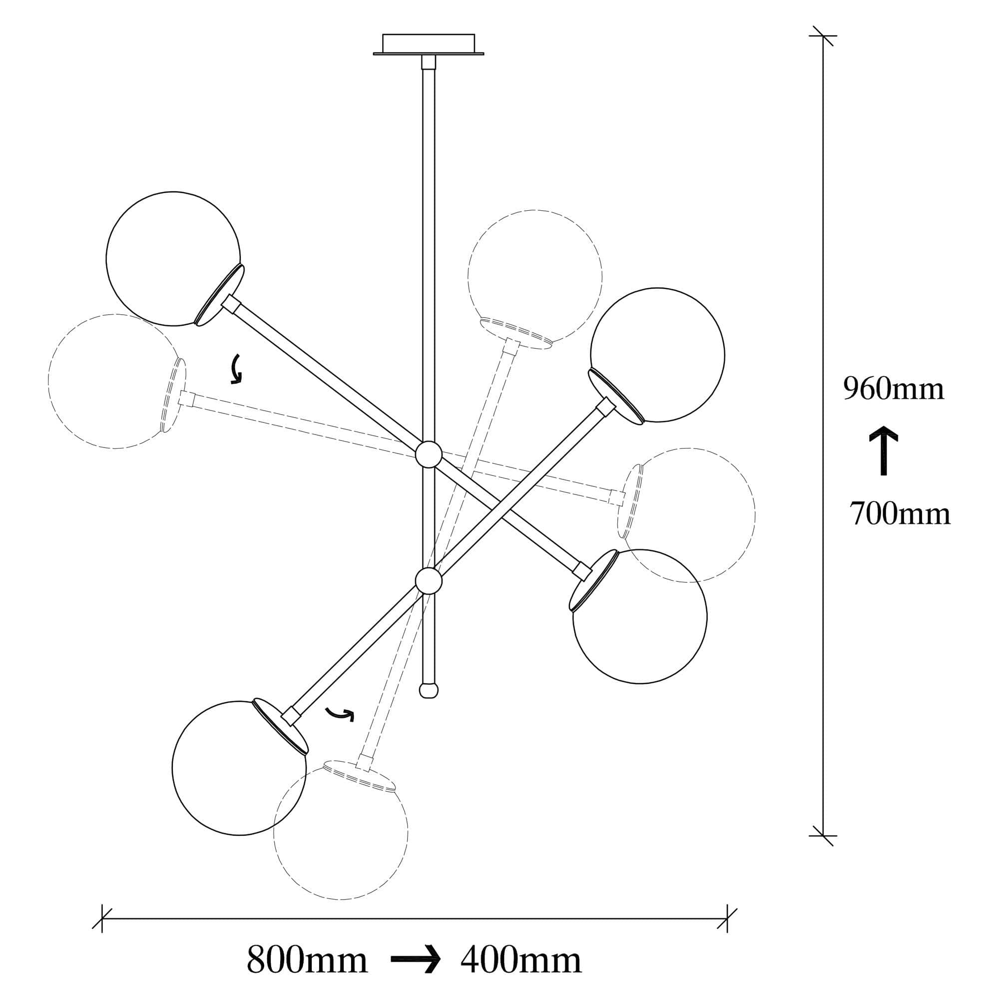 Lustra Best 631-S Alb / Negru (5)