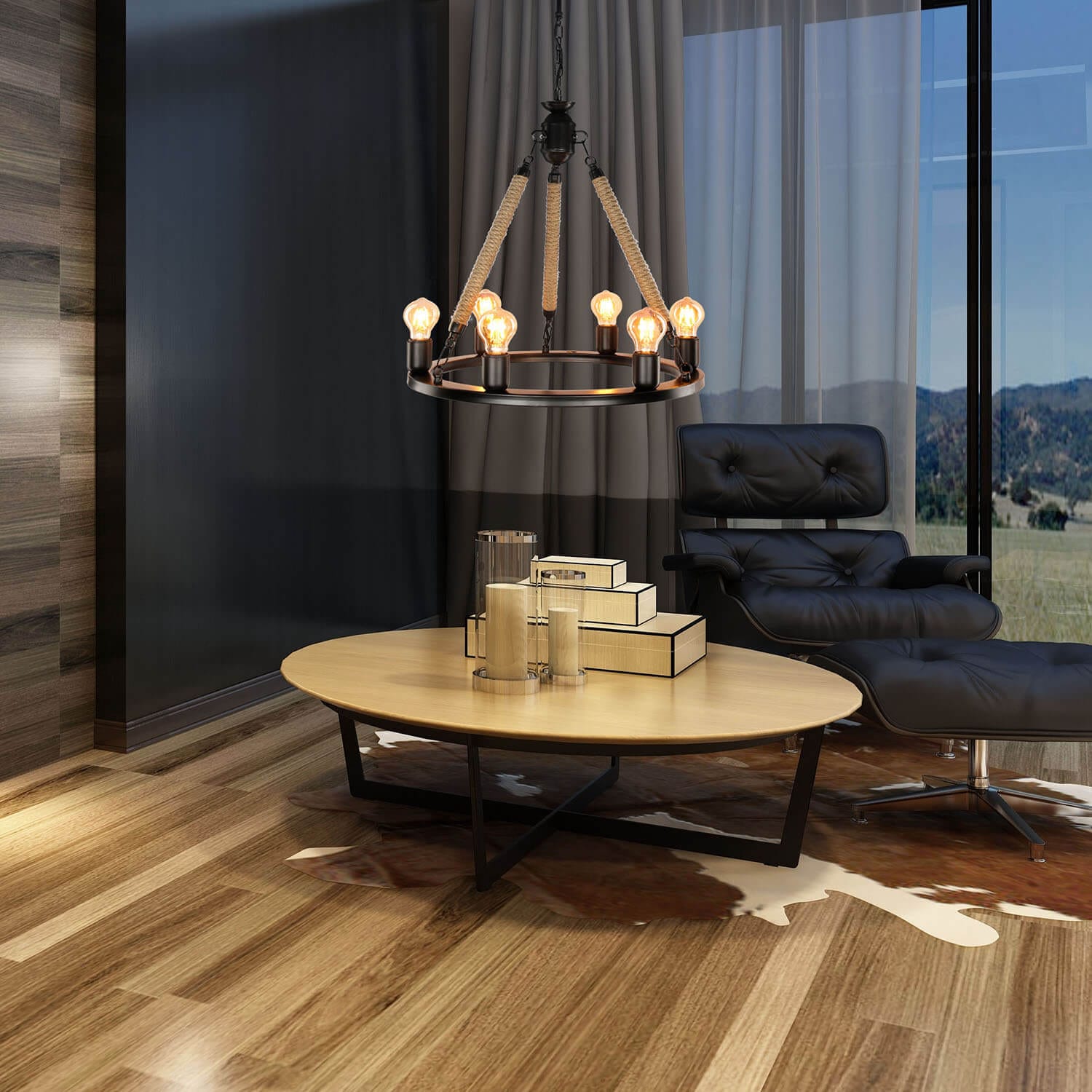 Oyo Lustra Bohem Negru