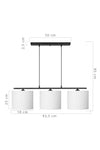 Lustra Caka Alb / Negru (2)