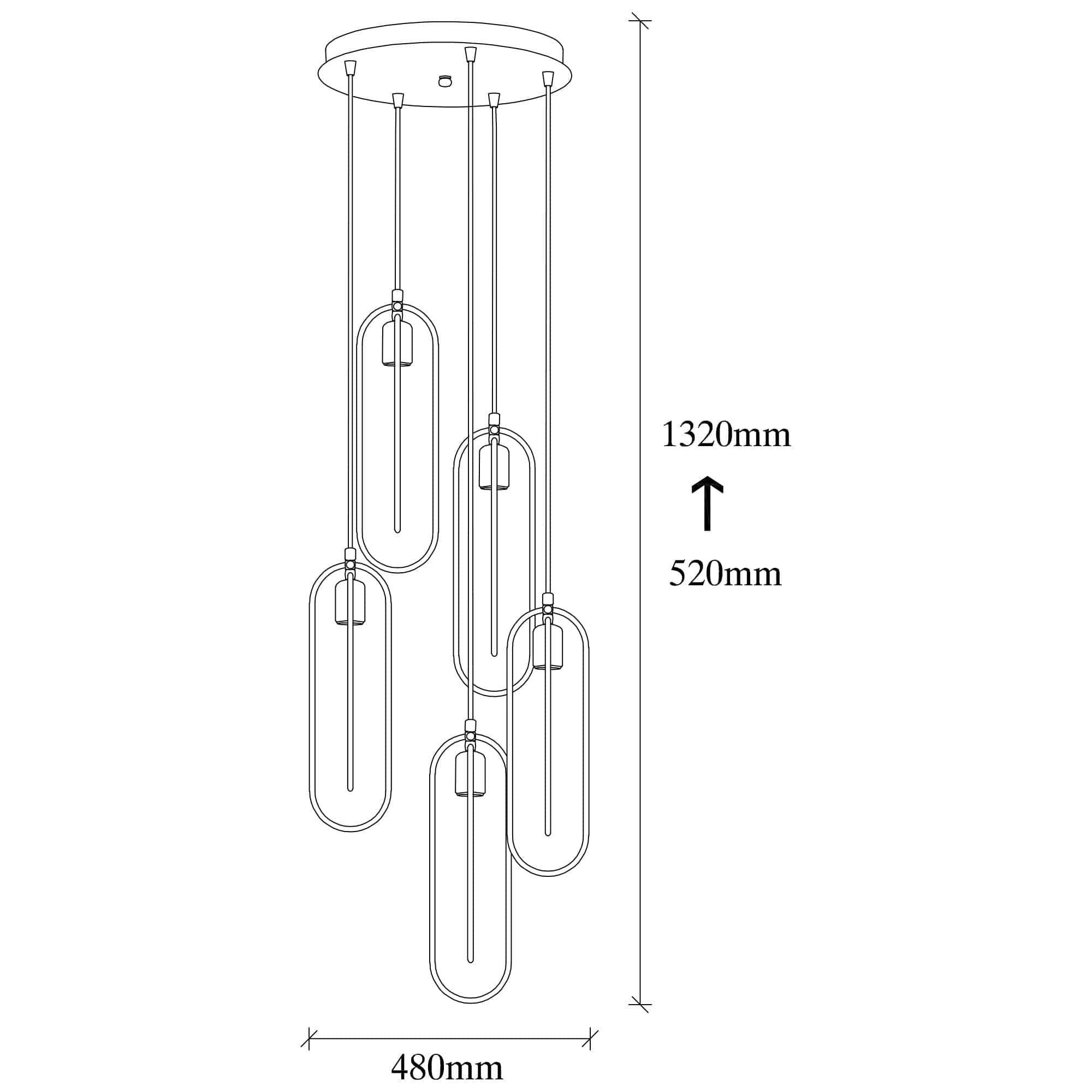 Asir Lustra Cerco 2041 Negru / Auriu