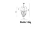 Azzarddo Lustra Diablo 3 Big Alb, AZ1232