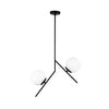 Lustra Diagonal Alb / Negru