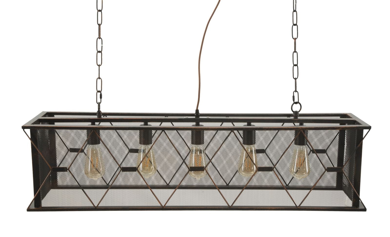 Mauro Ferretti Lustra din metal Gothic Rett Negru