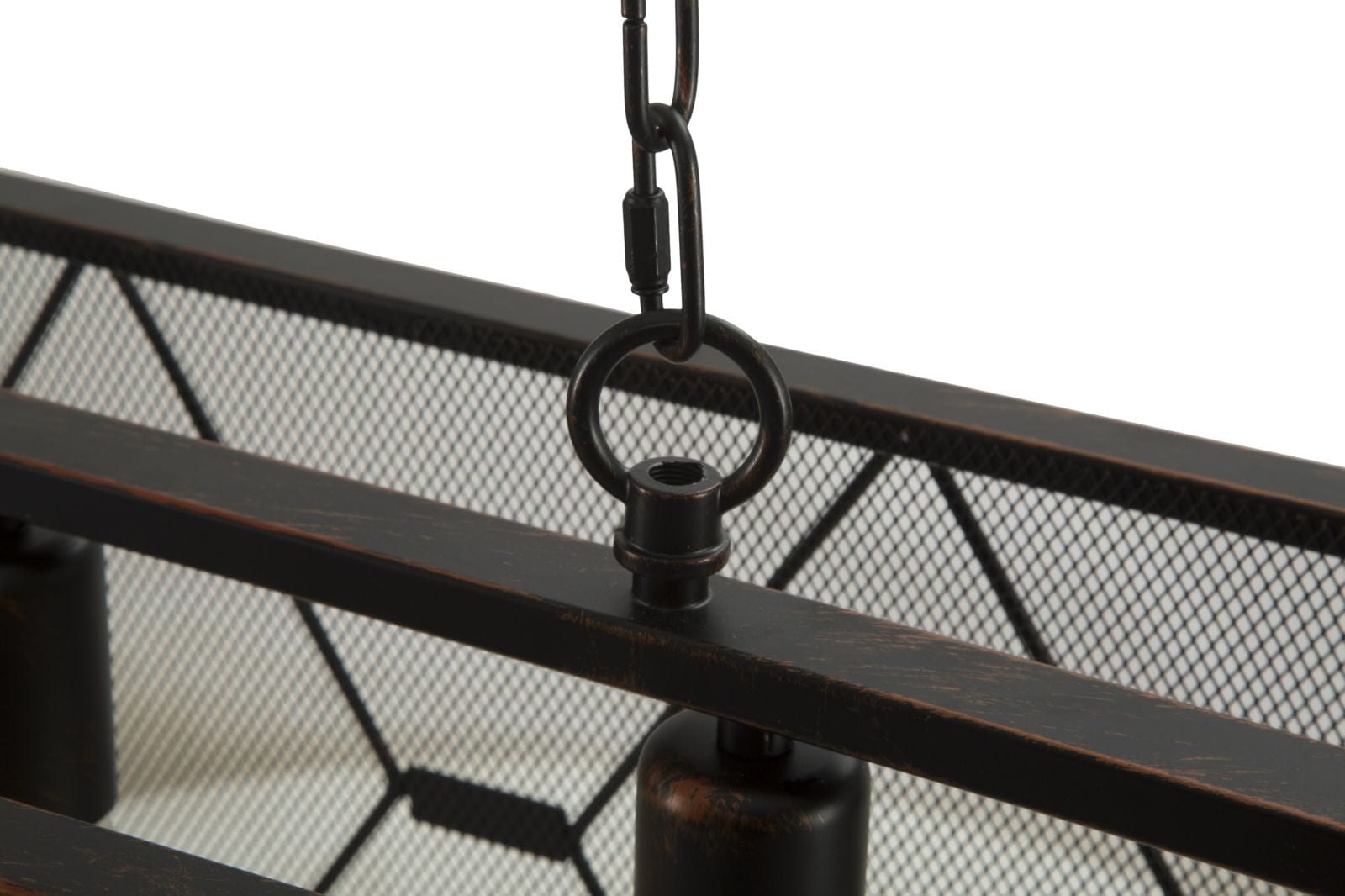 Mauro Ferretti Lustra din metal Gothic Rett Negru