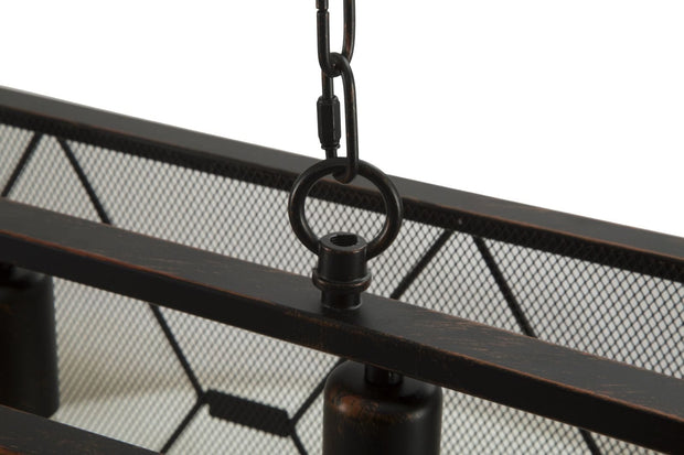 Mauro Ferretti Lustra din metal Gothic Rett Negru