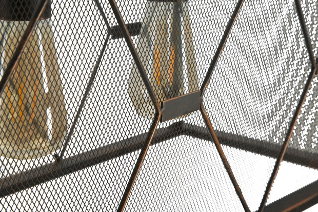 Lustra din metal Gothic Rett Negru (6)