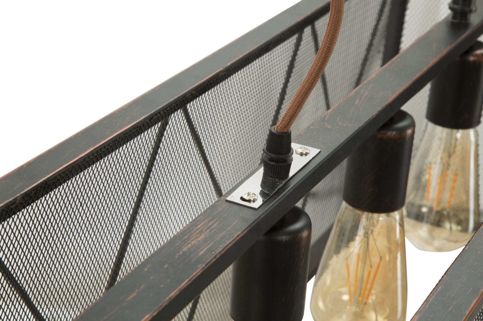 Mauro Ferretti Lustra din metal Gothic Rett Negru