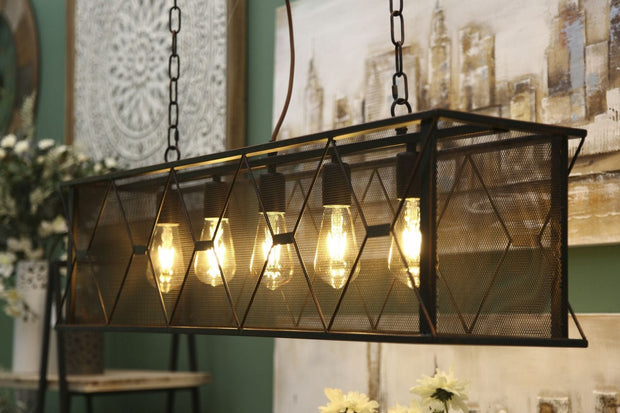 Mauro Ferretti Lustra din metal Gothic Rett Negru