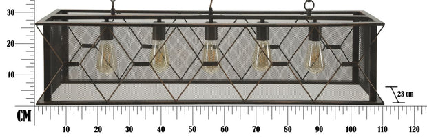 Mauro Ferretti Lustra din metal Gothic Rett Negru