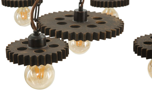 Lustra din metal Ingranaggio 7 Negru