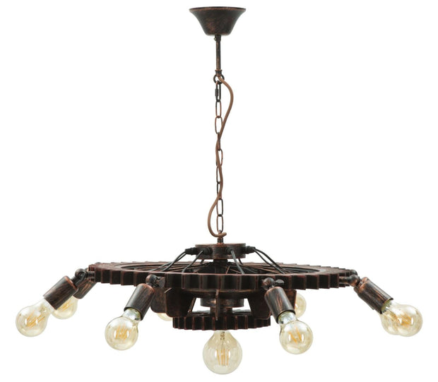 Mauro Ferretti Lustra din metal Ingranaggio 9 Negru / Cupru