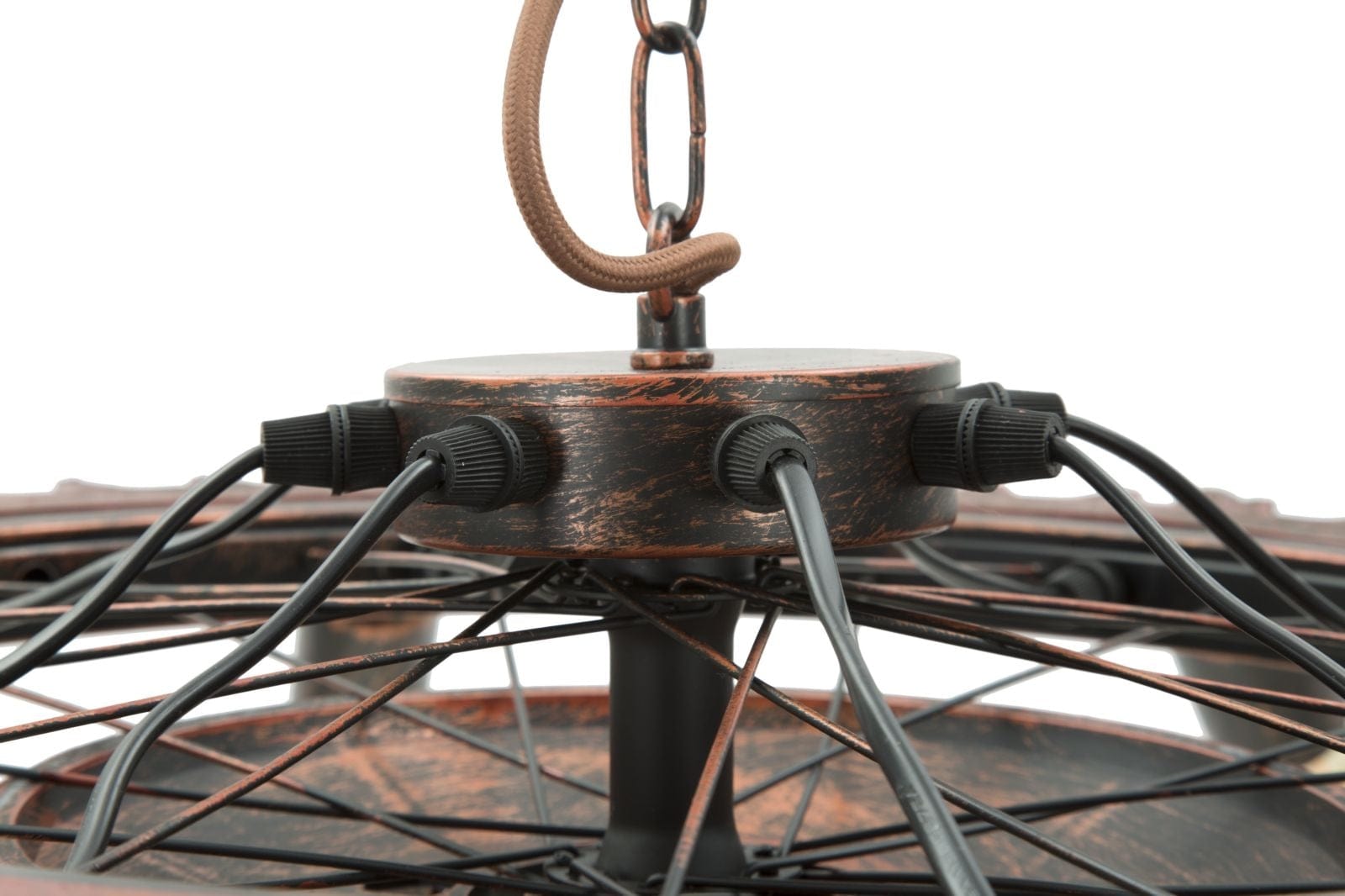 Mauro Ferretti Lustra din metal Ingranaggio 9 Negru / Cupru