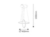 RabaLux Lustra Donatella Double 2544 Alb