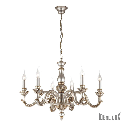 IdealLux Argintiu Lustra Giglio SP6