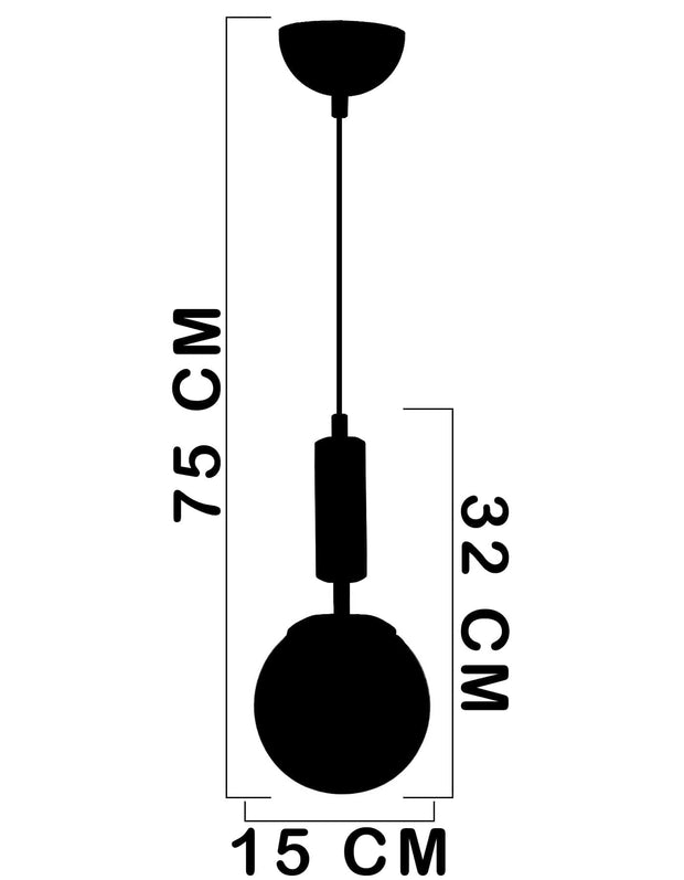 Lustra Hector Alb / Negru (2)