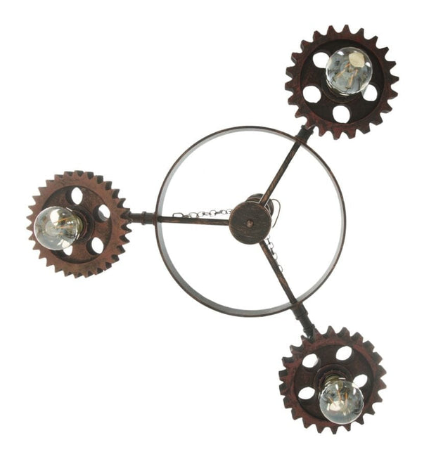 Mauro Ferretti Lustra Ingranaggio 3 Negru / Cupru