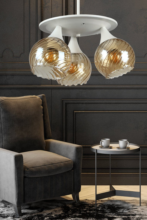 Oyo Lustra Lamina Alb