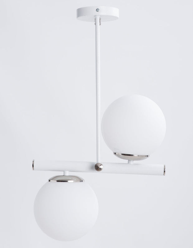 Lustra Libra Alb / Nichel (2)