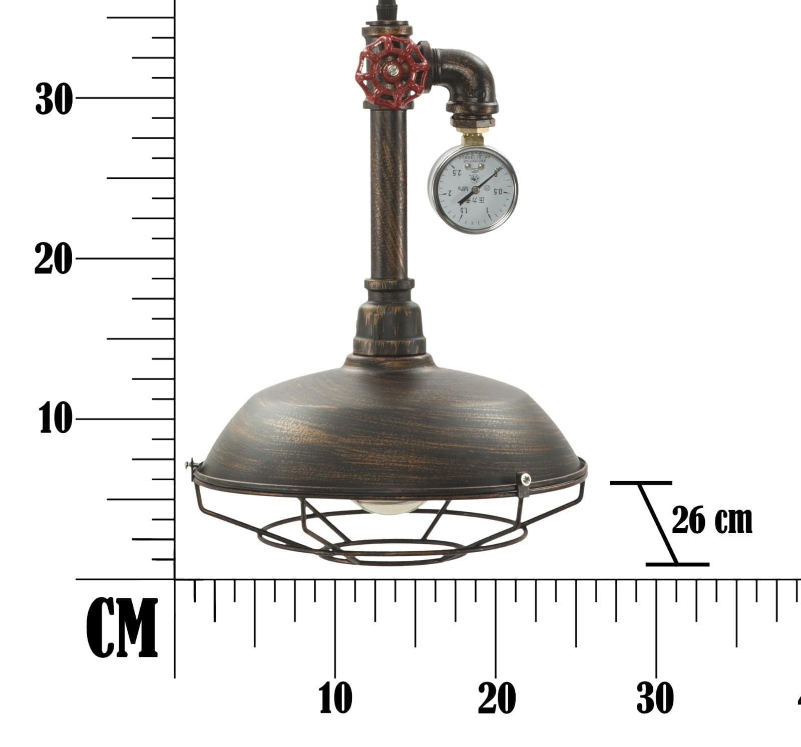 Mauro Ferretti Lustra Manhattan Round Multicolor, Ø26xH36 cm