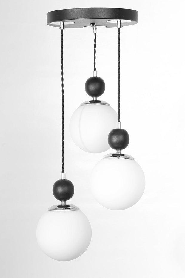 Lustra Marble Alb / Crom