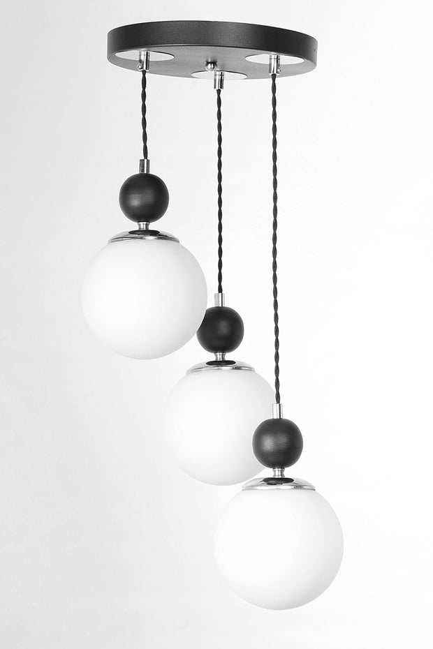 Lustra Marble Alb / Crom (1)