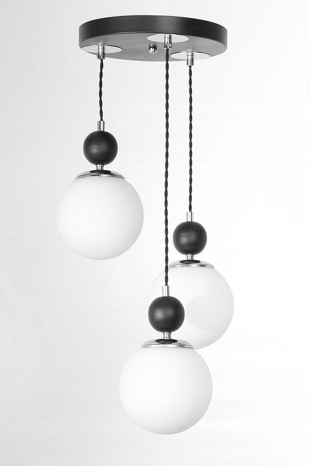 Lustra Marble Alb / Crom (2)