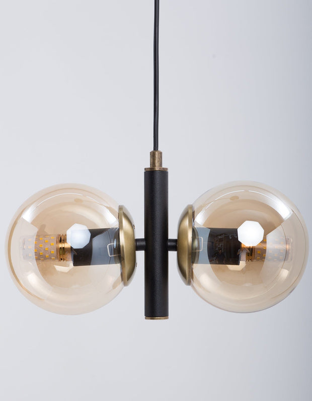 Lustra Monera Negru / Alama (1)