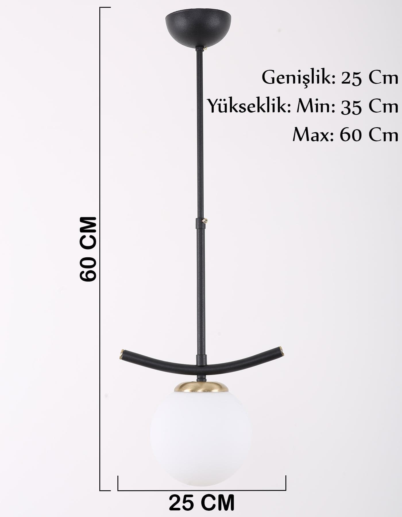 Lustra Okka Alb / Negru (3)